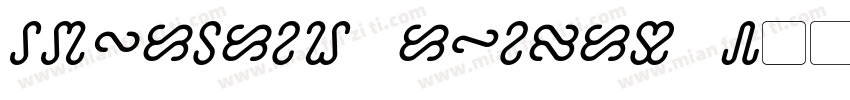 Ophidian Italic 3字体转换